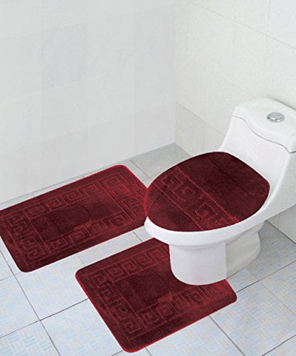 maroon bathroom rugs