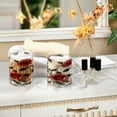 thumbnail image 6 of 4 Pack Bathroom Canisters Transparent Storage Jar for Cotton Ball, Swab, Floss Rugosa Rose, 6 of 6