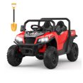 thumbnail image 2 of BeesClover 24V Electric Ride on Dump Truck for Kids, 2-Seater 4WD Remote Control Car with Electric Dump Bed & Shovel, LED Lights, Music Player, Max Speed 5Mph, 2 of 8