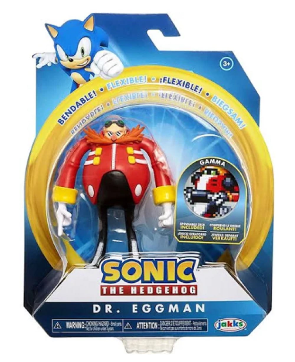 Sonic The Hedgehog Dr Eggman Jakks Pacific Articulated Action Figure Free PP 