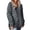 Grey, variant on Cardigan for Women, Fall Winter Retro Loose Stripe Cardigan Long Length Knit Open Front Sweater with Single Buttons Casual No Hood Outerwear Womens Winter Coat