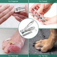 thumbnail image 5 of Nail Clippers Ultra Wide Jaw Opening Fingernail and Toenail Clippers Set for Thick Nails Cutter for Ingrown Manicure,Pedicure,Men & Women Big, Silver, 5 of 5