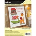 thumbnail image 2 of Bucilla 46360 10" x 13" Two by Two Birth Record Counted Cross Stitch Kit 14 Count, 2 of 3