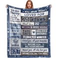 thumbnail image 1 of LHSHID 21st Birthday Gifts for Him 21st Birthday Decorations for Him 21st Birthday Gifts for Her Best 21 Year Old Gifts for Boys Daughter Son 21st Birthday Throw Blanket 30"x40", 1 of 7