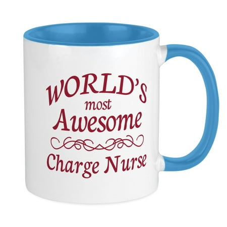 

CafePress - Awesome Charge Nurse Mug - Ceramic Coffee Tea Novelty Mug Cup 11 oz