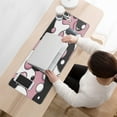 thumbnail image 3 of Pink, White and Black Cartoon Camouflage&nbsp;mouse Padswaterproofwashable&nbsp;for Office Home Work GamingmousepadRubber Base Mousepad with Stitched Edges 31.5x11.8inches, 3 of 7