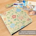 thumbnail image 4 of FORMRS 3 Ring Photo Album 4"x6" Self Adhesive Large Capacity PU Leather Cover, Colorful Flower, 4 of 8