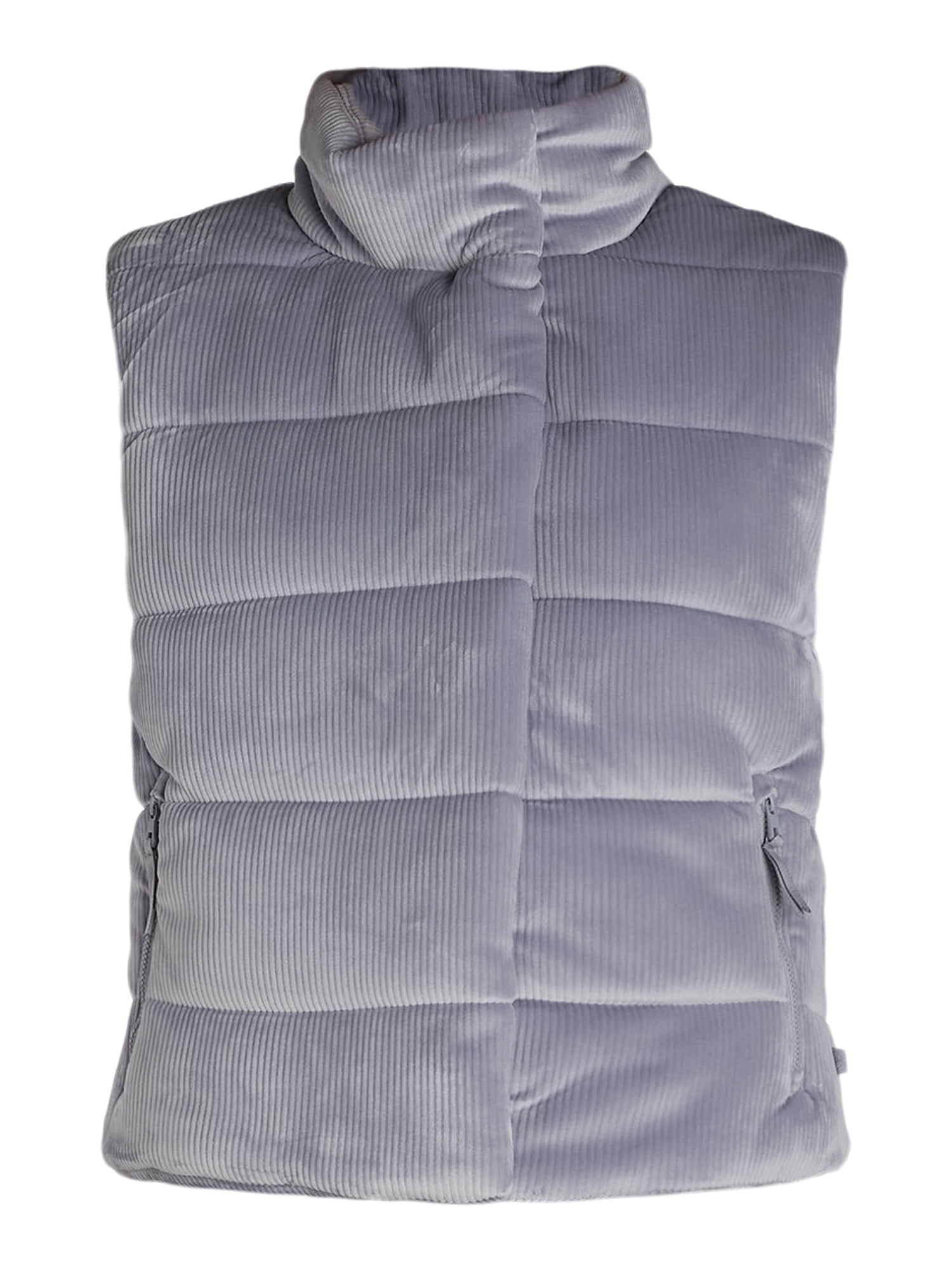 Avia Women's Ribbed Velour Puffer Vest, Sizes XS-XXXL