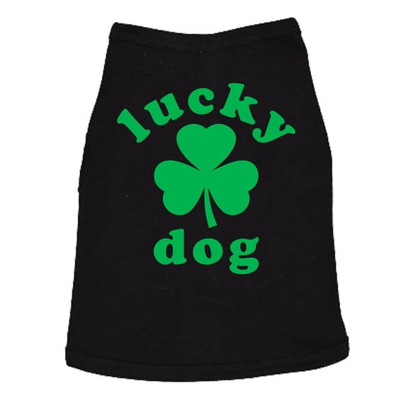 Lucky Dog Dog Shirt Funny Sarcastic St Patricks Day Tee For Dogs
