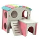thumbnail image 1 of Casa para hámsteres y roedores con escalera para animales pequeños Rosado, 1 of 9