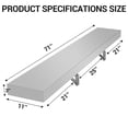 thumbnail image 4 of Accreate Concession Shelf - Trapezoidal Edge Stainless Steel Drop Down Folding Serving Food Shelf, Stand Serving for Concession Trailer Serving Window, for Food Truck, Grill Area, Restaurant, Garage, 4 of 8
