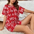 thumbnail image 4 of Sikiie Hohoho Womens Pajama Sets Short Sleeve Top With Pants Sleepwear 2 Piece Lounge Set-XX-Large, 4 of 6