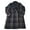 Black Plaid, variant on Women's Faux Wool Notched Lapel Fully Lined Fashion Coat (Camel, XL)