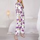 thumbnail image 3 of Fotbe Orchids Flowers Conjunto de Pijama de Manga Larga para Mujer con Estampado, Ropa de Dormir de 2 Piezas, Conjunto de Casa Suave y Cómodo con Bolsillos-X-Large, 3 of 7
