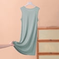 thumbnail image 4 of HomeGardon,Nightgowns for Women Sleepwear,Womens Sleeveless Skirt Summer Thin Loose Dress Casual Solid Color Home Nightgown,XL-XXXXXL, 4 of 4