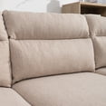 thumbnail image 5 of ZAFLY Sectional Sofa with Flexible Combinations, Convertible U/L-Shaped Sofa and Couch with Ottoman, Upholstered Sofa Sets for Living Room - Beige, 5 of 7