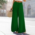 thumbnail image 4 of SELONE Green Palazzo Pants for Women Plus Size Tall Workout Pants with Pockets Wide Leg Full Length Loose Casual Long Workout Pants for Work out Solid Yoga Lightweight L Tall Breathable Gym Clothes, 4 of 6