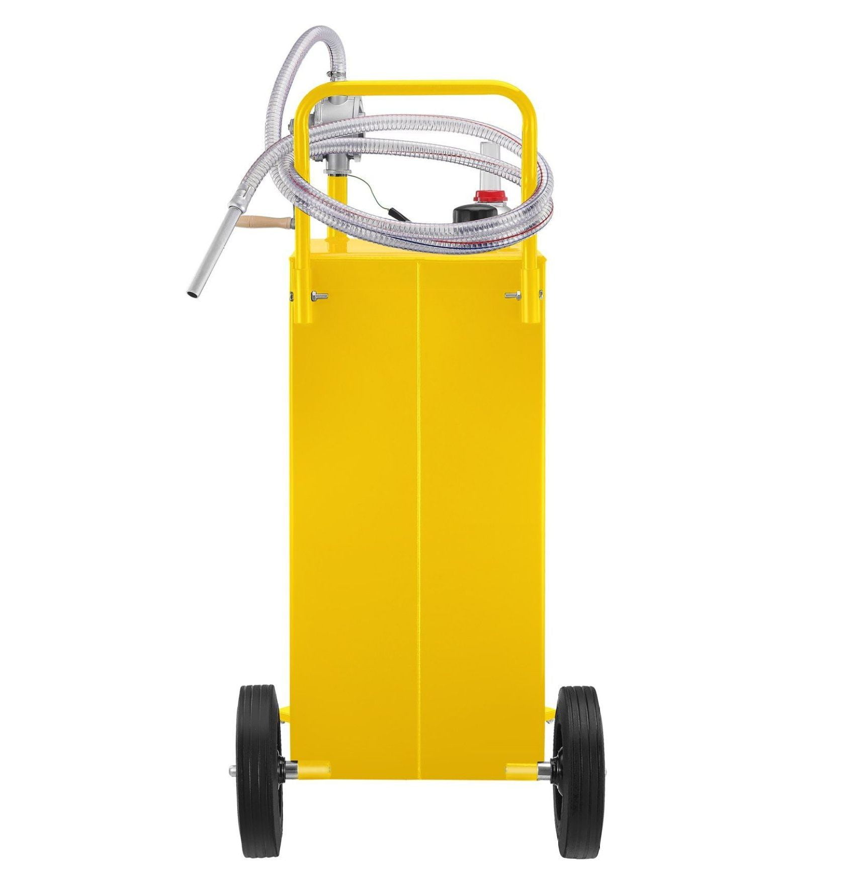35 Gallon Fuel Caddy - Gas Storage Tank on Wheels with Manual Pump - Gasoline Diesel Kerosene Container for Cars, Lawnmowers, ATVs, Boats