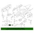 thumbnail image 2 of New Genuine BMW Depositing Box Bottom Panel (1999-2005) OE 51168209372, 2 of 10