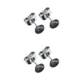thumbnail image 2 of Langgg 400 Sets Earrings Blank Base DIY Crafting Gold Silver Color Ear Backs Lady Decorations Wear Jewelry Making Tool Silver 5mm 2Set, 2 of 6