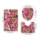 thumbnail image 4 of Alfombrilla de baño en forma de U, alfombrilla estampada moderna, juego de tres piezas para la puerta del baño., 4 of 7