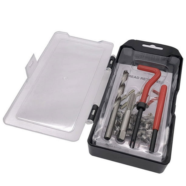 Kit de Reparación de Roscas M6 X 1.0 de 25 Piezas Helicoil Compatible Con Roscas Dañadas De Tomshoo 25 piezas M6 x 1,0
