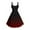 Wine, variant on THDHVS Plus Size Dresses,Dresses for Women,Summer Bodycon Knee Length Dress with Ombre Print Sleeveless Green
