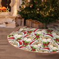 thumbnail image 6 of Kdxio Christmas Hat bear Print Christmas Tree Skirt Christmas Xmas Tree Skirts Mat for New Year Holiday Christmas Party Decorations-36", 6 of 7