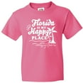 thumbnail image 3 of Inktastic Florida is My Happy Place with Palm Trees Youth T-Shirt, 3 of 5