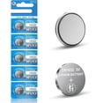 thumbnail image 1 of CR1632 Lithium Battery 3V, 5 Count Pack CR 1632 3 Volt Button Coin Cell Batteries for Car Key Fob, Watch, Thermometer, Remote Control, 1 of 7
