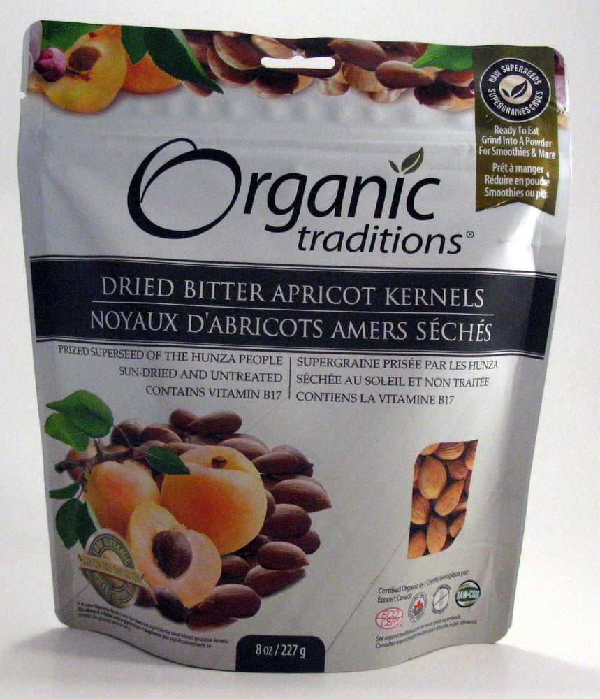 Bitter Apricot Kernels Organic Traditions 8 oz Seed