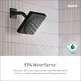 thumbnail image 6 of Moen Gibson Matte Black Pressure Balancing Eco-Performance Modern Tub and Shower Trim, Featuring Single Function Shower Head, Shower Handle, and Tub Spout Posi-Temp Valve Required, T2903EPBL, 6 of 7