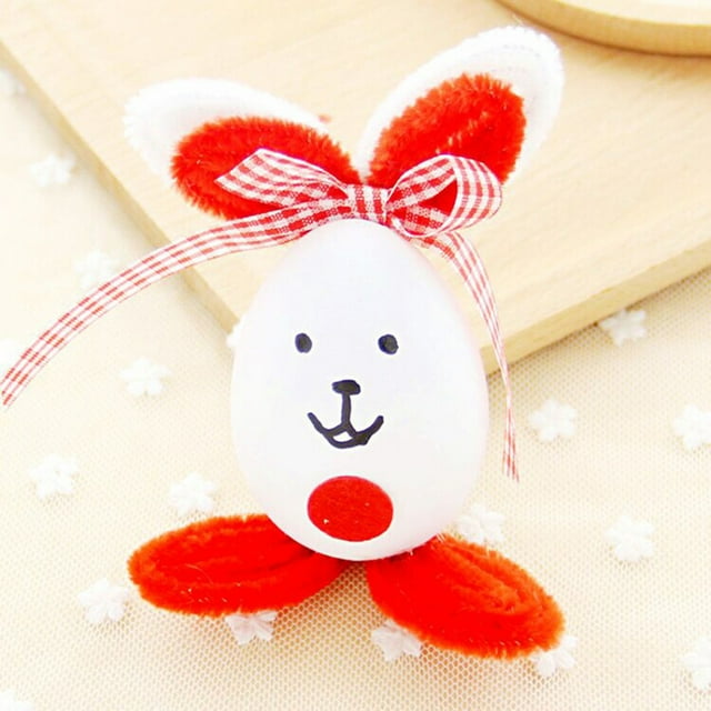 LSLJS Easter Oeufs Bricolage Jouets Mignons Bunny Rabbit Jouet Décorer Jouet pour Enfants 10 ml, Décorations de Table Easter