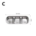 thumbnail image 1 of Korean Style Seasoning Dish Gold Silver Color Stainless Steel Barbecue Sauce Dish Plate Tableware BBQ Restaurant Kitchen Tool C, 1 of 6