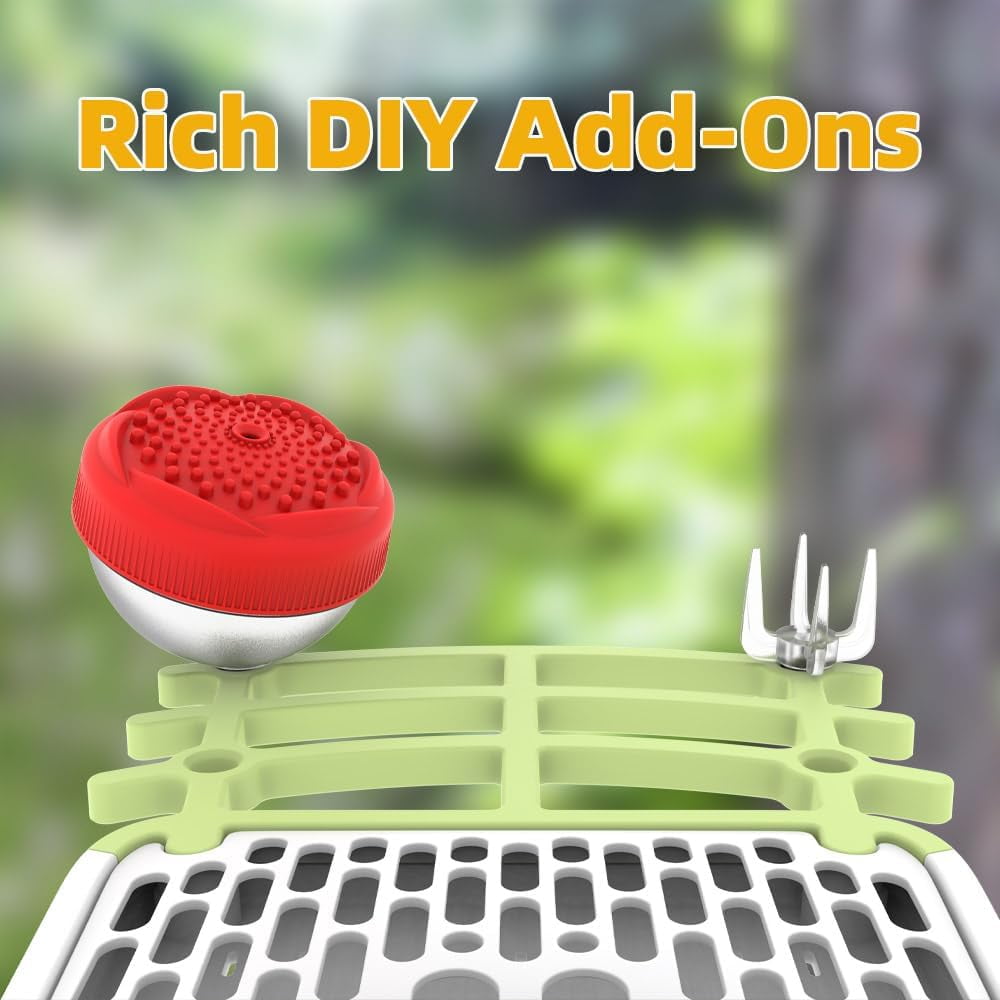 Smart Bird Feeder with Camera Solar Powered, 4K HD, AI Recognition, Instant Arrival Alerts, Motion Sensor, Gift for Bird Lover/Green
