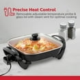 thumbnail image 4 of Holstein Housewares 12-Inch Electric Skillet with Non-Stick Coating, Glass Lid, and Removable Probe, Copper and Black, 4 of 8
