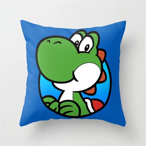 Serie Super Mario Funda de almohada de terciopelo de piel de melocotón Figura de anime de dibujos animados lindo Decoración de almohada fresca Regalos de Navidad Venta al por mayor 24 estilos zhangmengya LED
