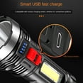 thumbnail image 6 of Super Bright LED Flashlight,Water-Resistant,Outdoor Torch Light Huntinglamp with USB Cable-COB Power, 6 of 8