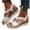 White, variant on Orthopedic Casual Sandals for Women Non Slip Slip on Arch Support Summer Flat Sandals Breathable Beach Slippers 2026 Soft Orthopedic Shoes (White)