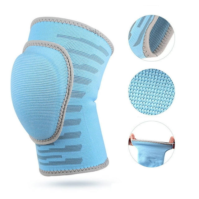 Rodillera Cola Esponja Gruesa Suave Transpirable Flexible para Correr Azul