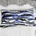 thumbnail image 6 of Home Soft Things Multi Jacquard Faux Fur Throw Pillow Cover 2pcs Set - Blue - 14'' x 26'', 6 of 7
