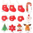 thumbnail image 2 of 12 piezas de adornos navideños colgantes, kit de decoración de adornos para árboles de Navidad, mini adornos para árboles de Navidad, colgantes de regalo para decoraciones de bricolaje, 2 of 4