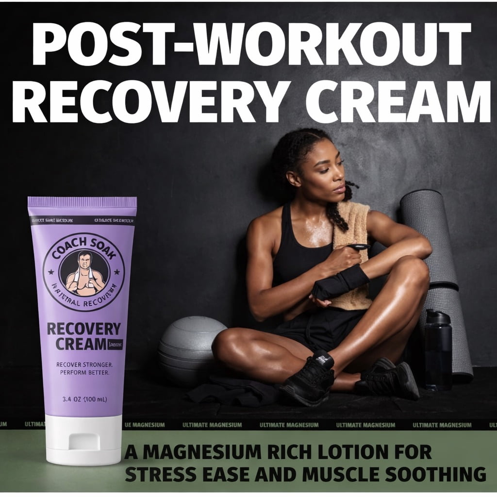 Coach Soak Lavender Magnesium Muscle Recovery Cream