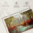 thumbnail image 6 of Elephant Stock Autumn City View Wall Art - Horizontal Multi Panel Canvas - Living Room Wall Decor - City Multi Panel - Red And Brown Decor By Ruane Manning - 45" x 28", 6 of 8