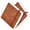 Brown, variant on Funto Watercolor Journal 2-Pack, 3.9x3.9, 44 Pages Each,Cold-Pressed 100% Cotton, Pearlescent PU Leather Brown Hard Cover, Art Supplies for Watercolor