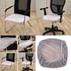 thumbnail image 2 of de asiento de silla elástica de , Funda de cojín de asiento de silla de comedor ajustada elástica, Muebles lavables desmontables Gris claro, 2 of 9