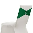 thumbnail image 1 of Uxcell 20 Paquete Fundas para Sillas, Banda de Cubierta de Silla Elástica con Hebilla Deslizante, Lazos de Poliéster, Cintas Universales para Decoraciones de Ceremonia de Fiesta de Boda, Verde Oscuro, 1 of 6