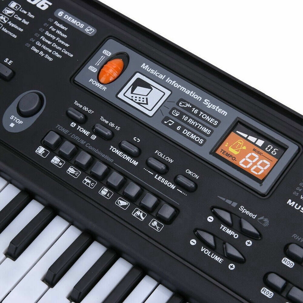 61 Key Music Electronic Keyboard Digital Piano Organ with Microphone Electronic Keyboard