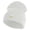 White, variant on Small Banana Fruit Iron on Patched 12 Inch Long Knitted Beanie - Rust OSFM