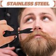 thumbnail image 4 of Phenofice Ciseaux pour Poils de Nez Lot de 1 pour Hommes et Femmes Pointe Ronde Noire Kit de Barbier en Acier Inoxydable, 4 of 8